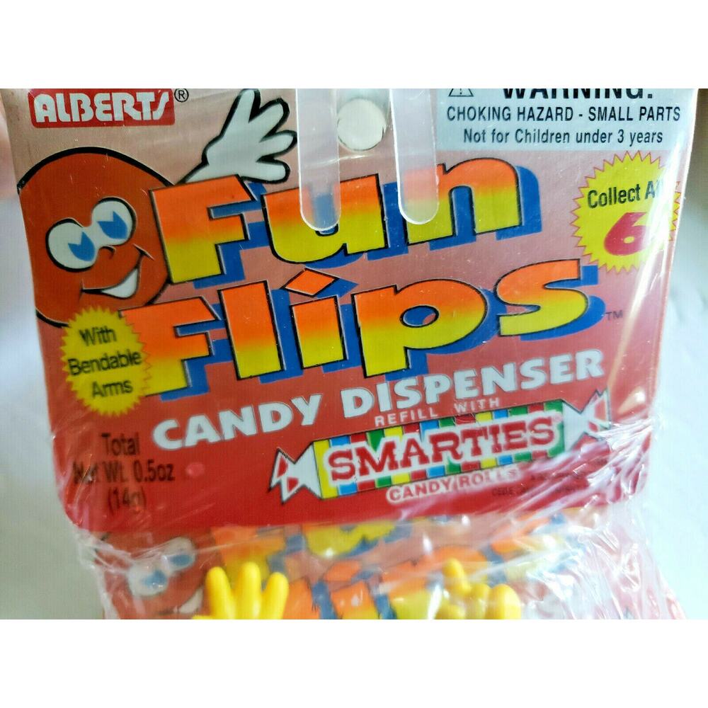 Vintage 1994 Alberts Fun Flips Candy Dispenser Containers 12 Store Display U161‎
